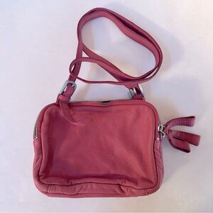 NWOT LIEBESKIND Leather Three Zip Cross Body Bag